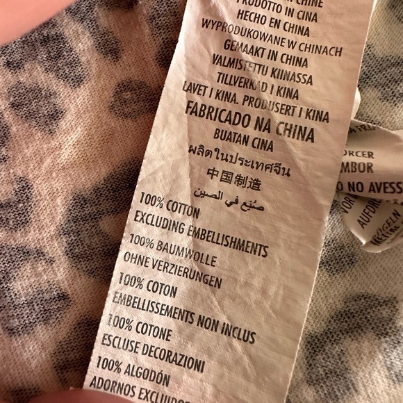 COTTON ON KIDS Ivory and black animal print dress size 5 - Picture 3 of 4